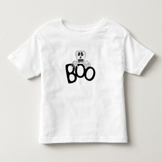スケルトンBoo Tシャツとギフト トドラーTシャツ (正面)
