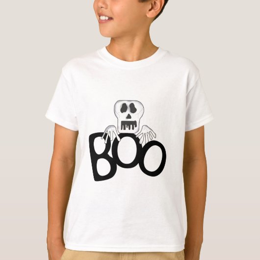 スケルトンBoo Tシャツとギフト Tシャツ (正面)