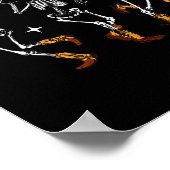 スケルトンCowboy西ハロウィーンの衣装M ポスター (角)