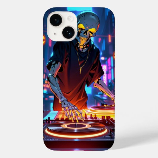 スケルトンDJ Case-Mate iPhoneケース (裏面)