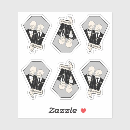 スケルトンGROOMSのステッカーセット シール (シート)