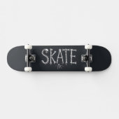 スケルトンSKATEホラー デザイン スケートボード (横)