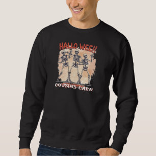 スケルトンTシャツ ハロウィン クルー 2026 スウェットシャツ