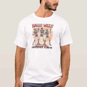 スケルトンTシャツ ハロウィン クルー 2026 Tシャツ