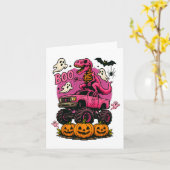 スケルトンTレックス恐竜モンスタートラックパンプキンブレア カード (黄色い花)