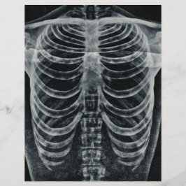 スケルトンX線リブケージヴィンテージ白黒ゴシック