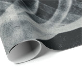 スケルトンX線リブケージヴィンテージ白黒ゴシック ラッピングペーパー (ロールコーナー)