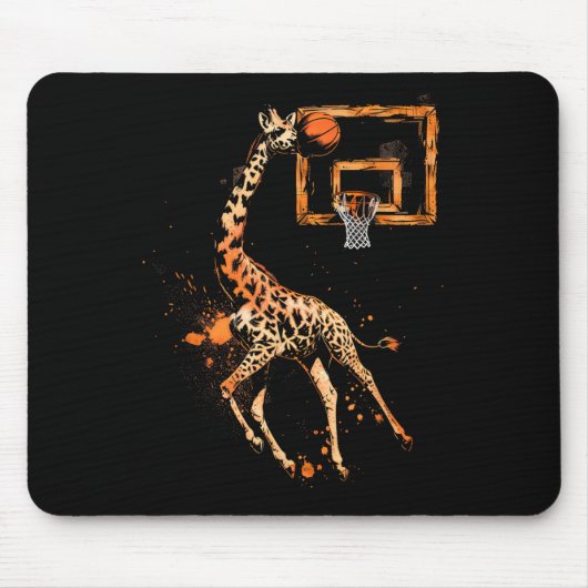 スケル Giraffe スラムダンク ドローイング スケル好き マウスパッド (正面)