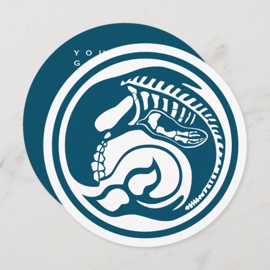 スケレオルカ 招待状 (正面/裏面)