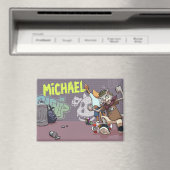 スケーおもしろいタボードグラフィティという名前を付けた猫たち マグネット (インサイチュ (食洗機))