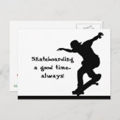 スケーやる気を起こさせるトボード引用文グッドタイム常時 ポストカード (正面/裏面)