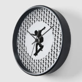 スケーやる気を起こさせるトボード引用文 壁時計 (傾斜)