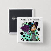 スケーカスタマイズレキンズ誕生日ボタン 缶バッジ (正面&裏面)