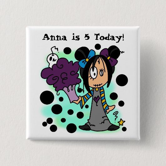 スケーカスタマイズレキンズ誕生日ボタン 缶バッジ (正面)