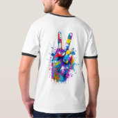 スケーカラフルタボードグラフィック Tシャツ (裏面)