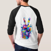 スケーカラフルタボードグラフィック Tシャツ (裏面)