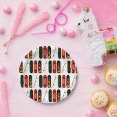 スケーカラフルトボーパーソナライズされたド紙プレート ペーパープレート (パーティー)