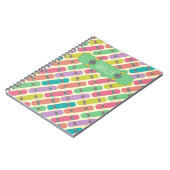 スケーカラフルボードのパタパーソナライズされたーン ノートブック (左側)