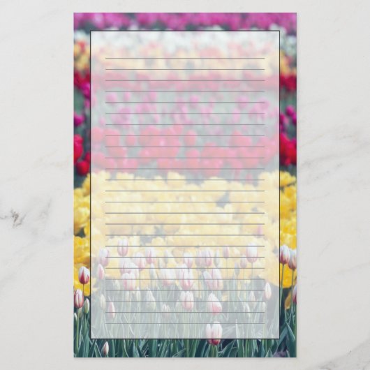 スケーギット渓谷のチューリップ展示庭園 便箋 (正面)