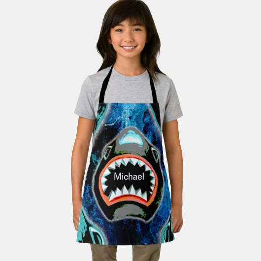 スケークマニアおもしろいマンガイラストレーション エプロン (インサイチュ)