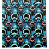 スケークマニアおもしろいマンガイラストレーション シャワーカーテン (正面)