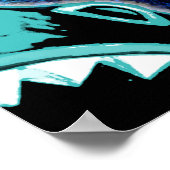 スケークマニアおもしろいマンガイラストレーション ポスター (角)