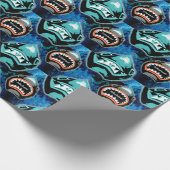 スケークマニアおもしろいマンガイラストレーション ラッピングペーパー (角)