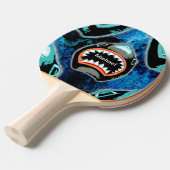 スケークマニアおもしろいマンガイラストレーション 卓球ラケット (正面アングル)