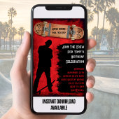 スケーグランジトボードバースデーパーティ招待状 招待状