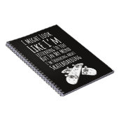 スケーターおもしろいギフトスケートボーダースポーツスケートで滑る ノートブック (右側)