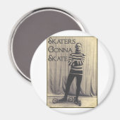 スケーターがスケートをする… マグネット (正面/裏面)