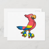 スケーターとしてのコアラ（またはパラオトケイ） ポストカード (正面/裏面)