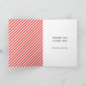 スケーターのクリスマスホリデーカード シーズンカード (内部)