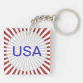 スケーターのシルエット – キーホルダー (裏面)