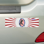 スケーターのシルエット –  バンパーステッカー (車上)