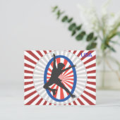 スケーターのシルエット - ポストカード (スタンド正面)