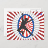 スケーターのシルエット - ポストカード (正面/裏面)