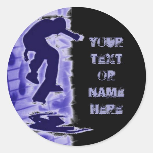 スケーターのシール ラウンドシール (正面)
