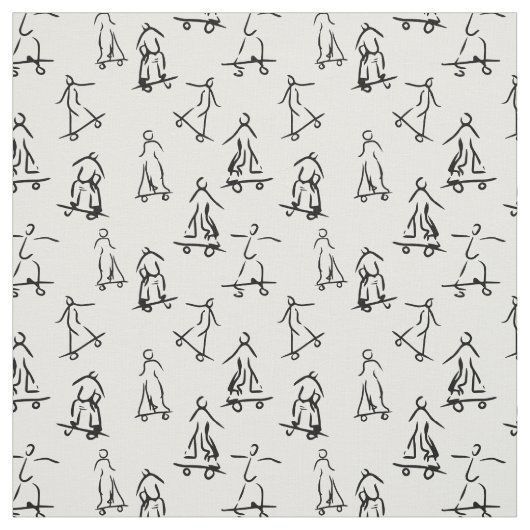スケーターのスケッチパターン ファブリック (見本)