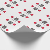 スケーターのスケートボードスケートボードの車輪とトラック ラッピングペーパー (角)