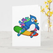 スケーターのパラオとスケートボード カード (黄色い花)