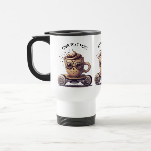 スケーターの中の相互コーヒー トラベルマグ (左)