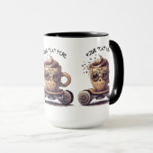 スケーターの中の相互コーヒー マグカップ (正面右)