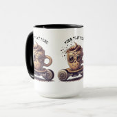 スケーターの中の相互コーヒー マグカップ (正面左)