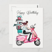 スケーターの少女 ポストカード (正面/裏面)