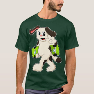 スケーターの犬とスケートボード1 Tシャツ