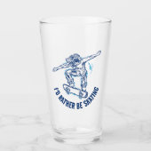 スケーターは空中で行う、むしろスケートで滑る タンブラーグラス (正面)