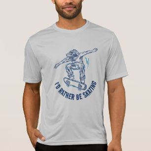 スケーターは空中で行う、むしろスケートで滑る Tシャツ