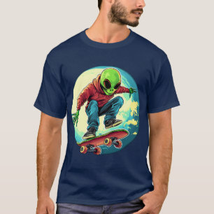 スケーターエイリアン Tシャツ