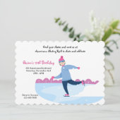 スケーターオンザアイスパーティの招待状 招待状 (スタンド正面)